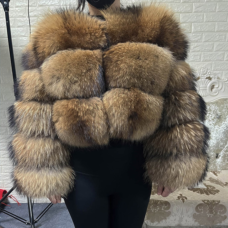 Winter Clothing Pk - Топы больших размеров, коричневые меховые Maomaokong