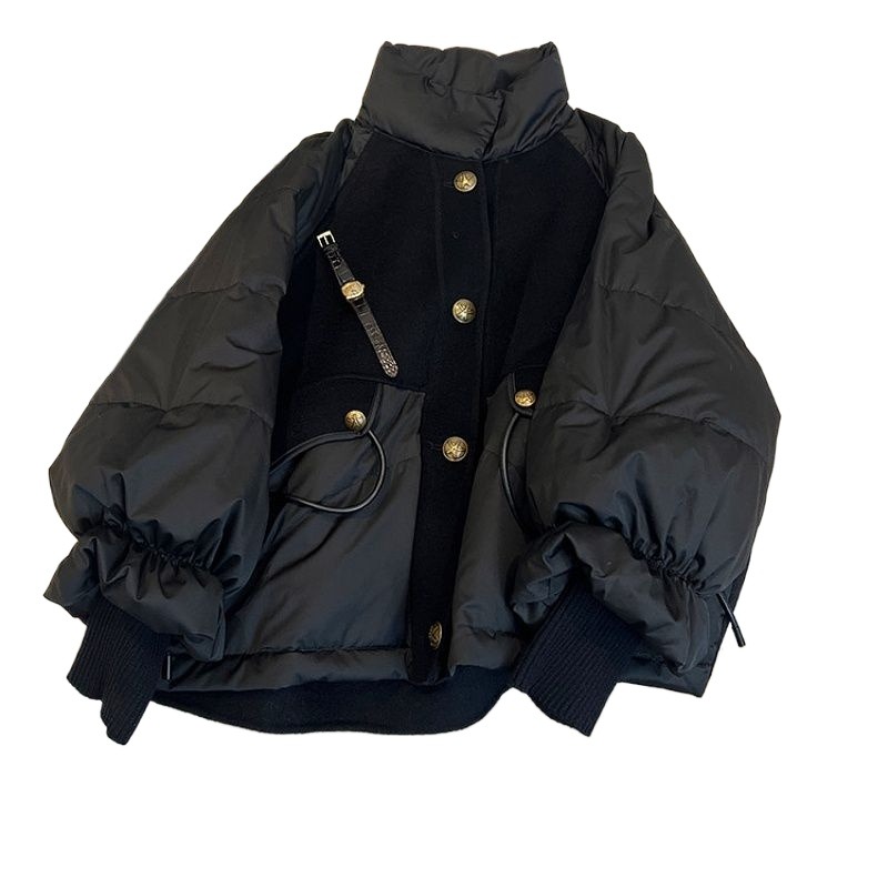 Winter Clothing Looks - Женская одежда, черная утолщенная хлопковая одежда